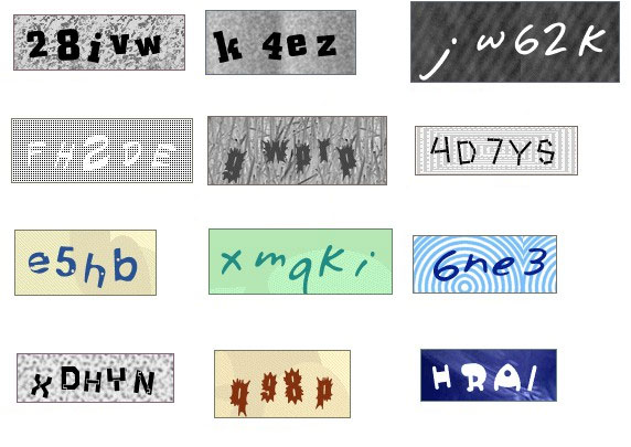 CAPTCHA Examples