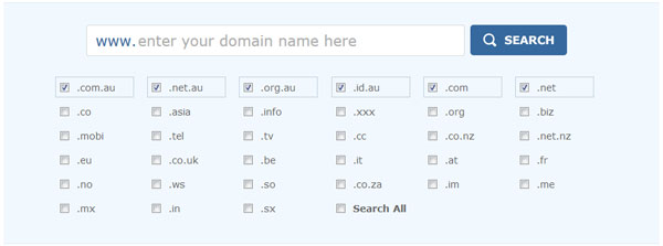 Search for a Domain Name, Domain Name pricing