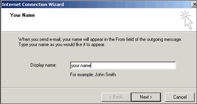 Outlook Express Name